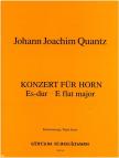 QUANTZ, JOHANN JOACHIM - KONZERT FÜR HORN ES-DUR KLAVIERAUSZUG (DELIUS/MÁRIÁSSY)
