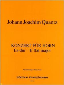 QUANTZ, JOHANN JOACHIM - KONZERT FÜR HORN ES-DUR KLAVIERAUSZUG (DELIUS/MÁRIÁSSY)