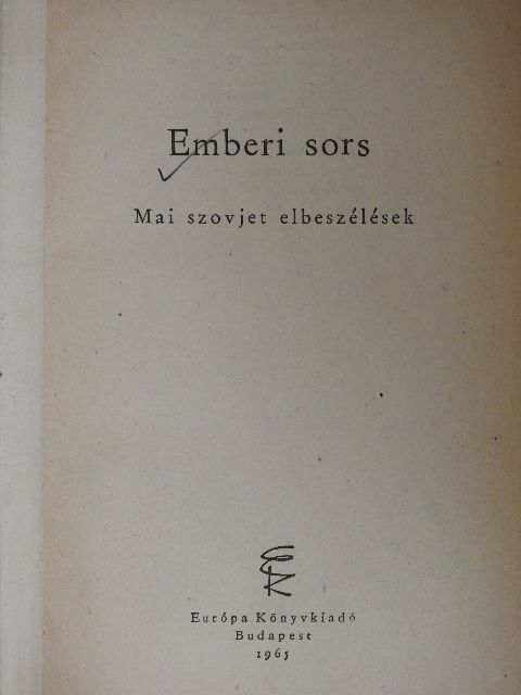A. Kuznyecov - Emberi sors [antikvár]