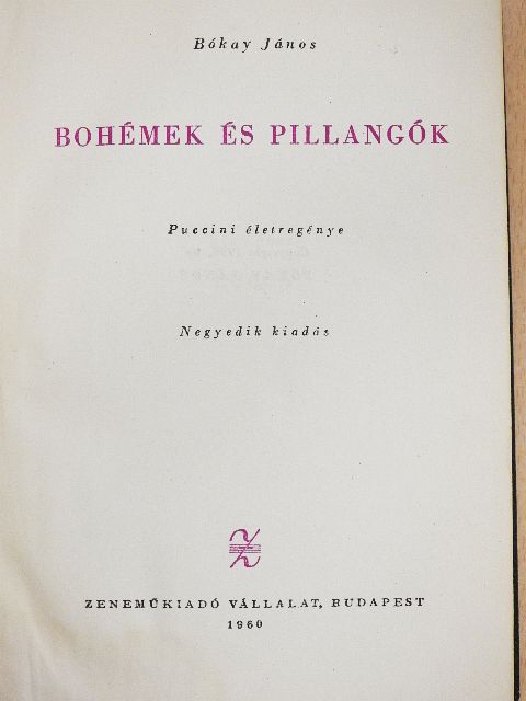 Bókay János - Bohémek és pillangók [antikvár]
