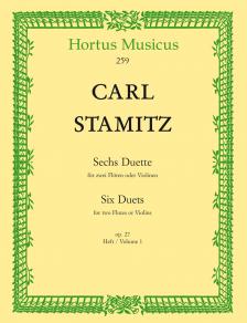 STAMITZ, CARL - SECHS DUETTE FÜR ZWEI FLÖTEN ODER VIOLINEN, OP. 27, HEFT 1