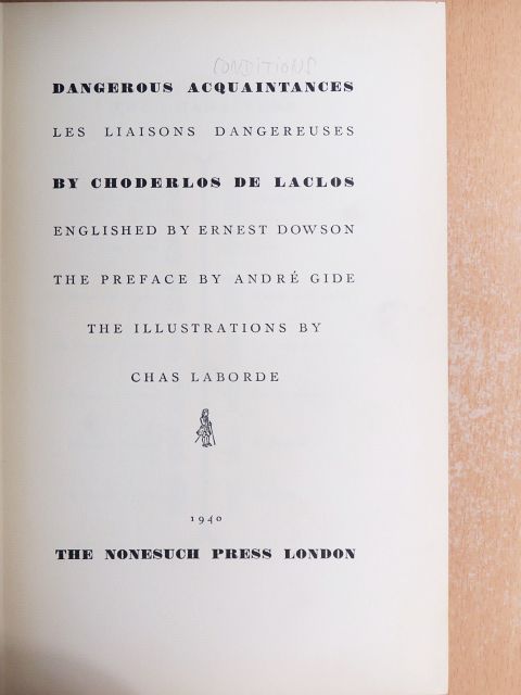 Choderlos de Laclos - Dangerous Acquaintances  [antikvár]