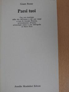 Cesare Pavese - Paesi tuoi [antikvár]