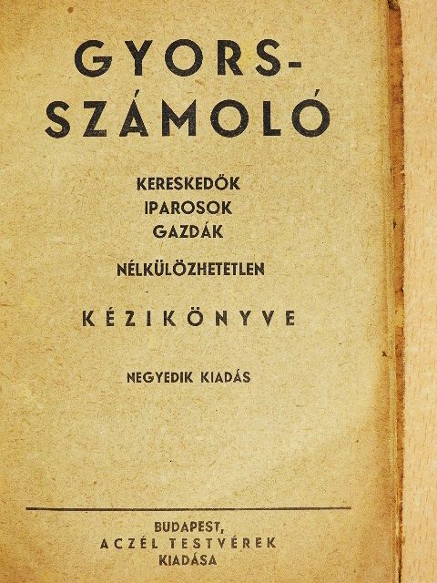 Gyorsszámoló [antikvár]