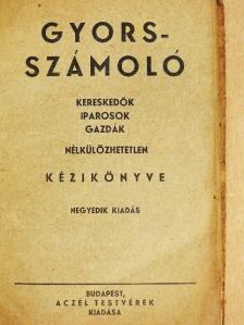 Gyorsszámoló [antikvár]
