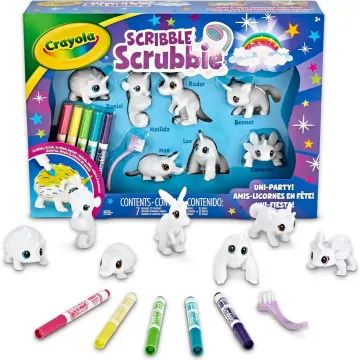 Crayola Scribble Scrubbie: Kimosható állatkák - Unikornis figurák