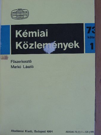 A. Y. Gromov - Kémiai Közlemények 1991. 73. kötet 1-2. szám [antikvár]