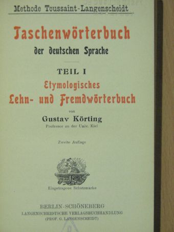 Taschenwörterbuch der deutschen Sprache I. (gótbetűs) [antikvár]
