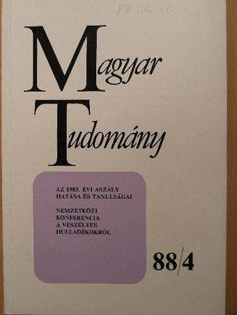 Antoni Ferenc - Magyar Tudomány 1988. április [antikvár]