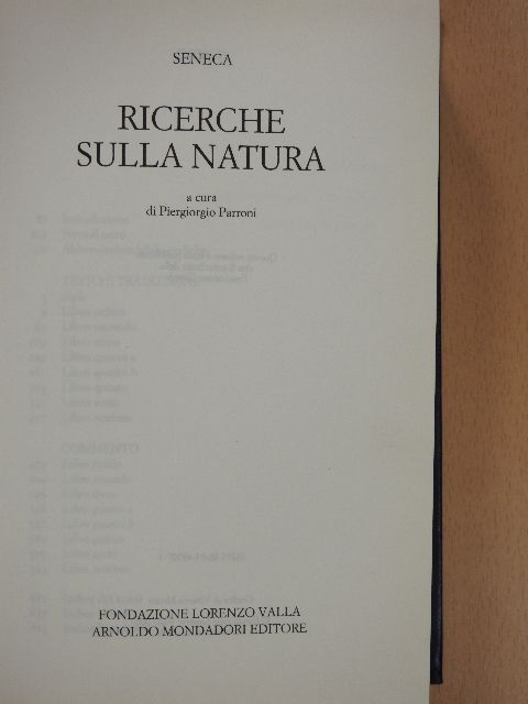 Seneca - Ricerche sulla natura [antikvár]
