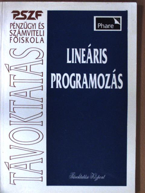 Csernyák László - Lineáris programozás [antikvár]