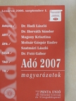 Dr. Futó Gábor - Adó 2007 magyarázatok [antikvár]