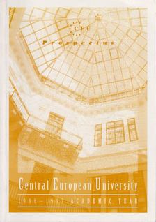Central European University - 1996-1997 Academic year [antikvár]