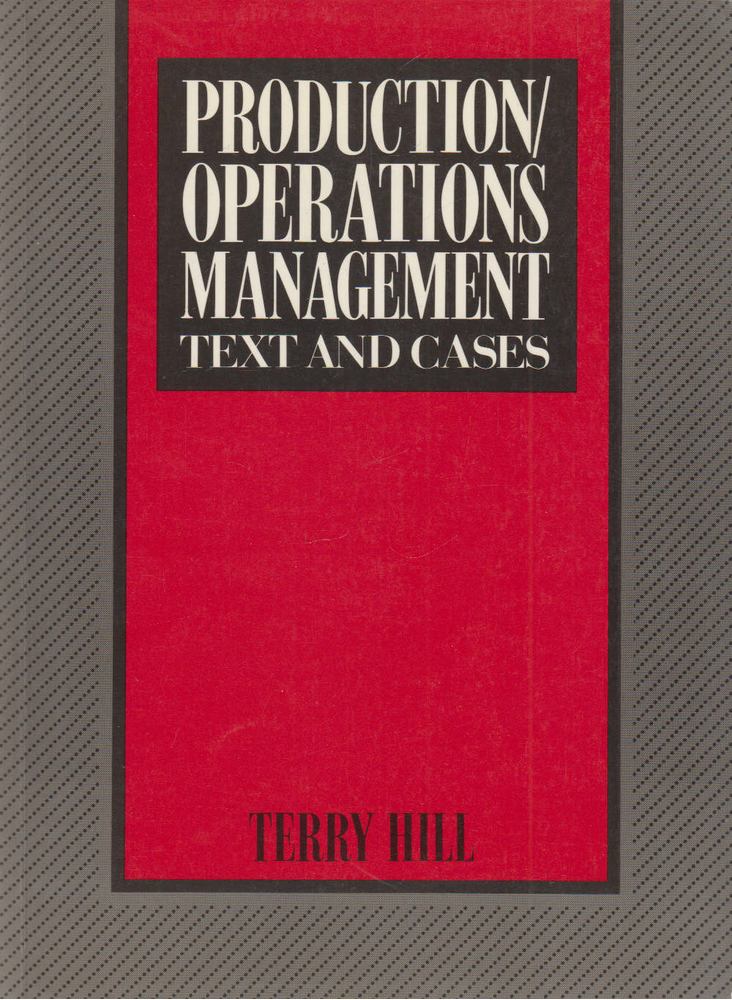Terry Hill - Production / Operations Management [antikvár]