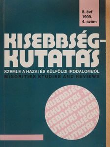 A. Gergely András - Kisebbségkutatás 1999/4. [antikvár]