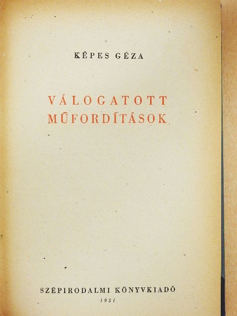 Adam Mickiewicz - Válogatott műfordítások [antikvár]