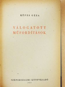 Adam Mickiewicz - Válogatott műfordítások [antikvár]