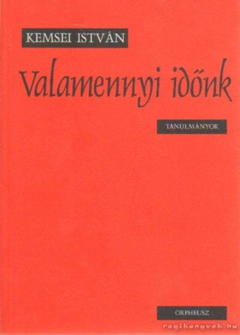 Kemsei István - Valamennyi időnk [antikvár]