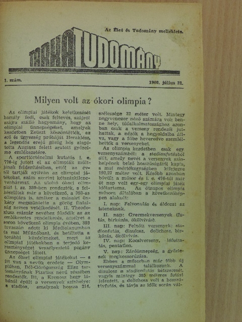 Dr. Galla Emil - Tarka Tudomány 1960-1961. január-december/1962. (nem teljes évfolyam) [antikvár]