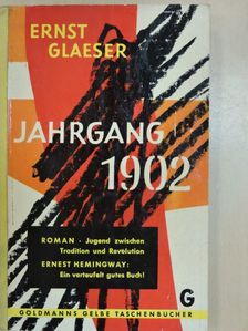 Ernst Glaeser - Jahrgang 1902 [antikvár]