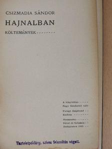 Csizmadia Sándor - Hajnalban [antikvár]