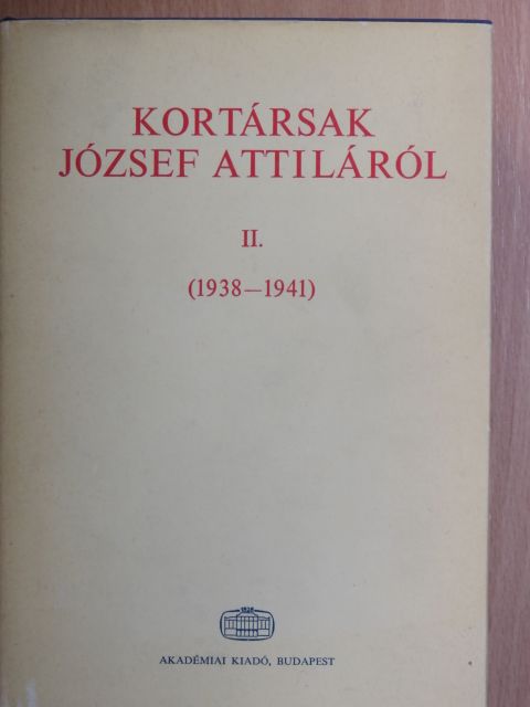 Déry Tibor - Kortársak József Attiláról II. [antikvár]