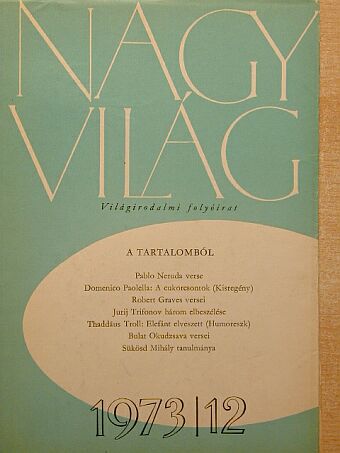 Ben Jonson - Nagyvilág 1973. december [antikvár]