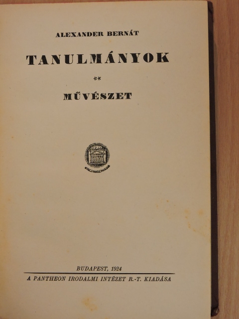 Alexander Bernát - Művészet [antikvár]