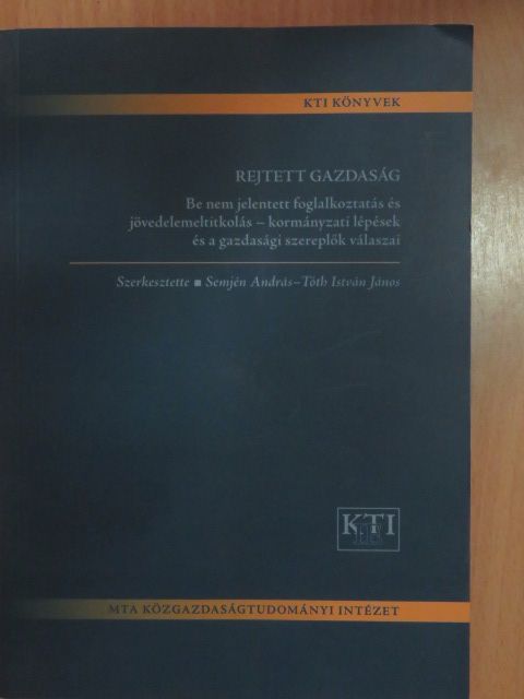 Bíró Anikó - Rejtett gazdaság [antikvár]