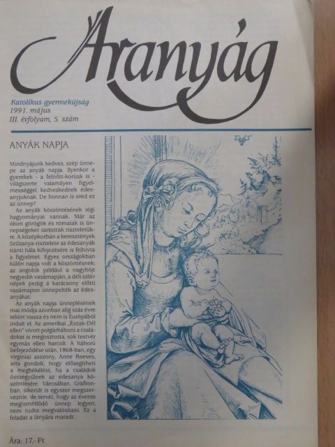 Aranyág 1991. május [antikvár]