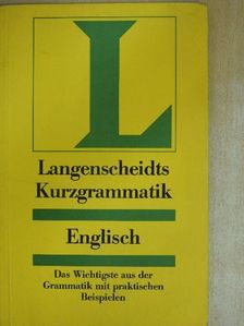 Dr. Rudolf Stoff - Langenscheidts Kurzgrammatik Englisch [antikvár]