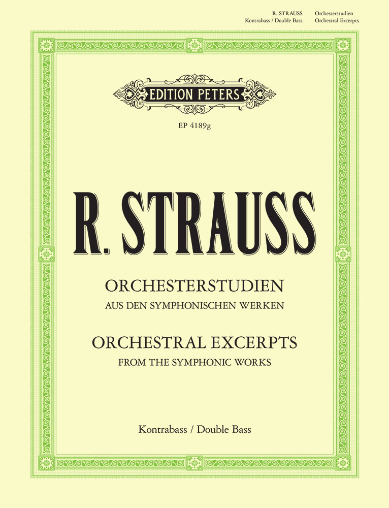 STRAUSS RICHARD - ORCHESTERSTDIEN AUS DEN SYMPHONISCHEN WERKEN, KONTRABAß