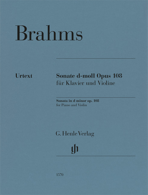 BRAHMS... - SONATE d-MOLL OPUS 108 FÜR KLAVIER UND VIOLINE