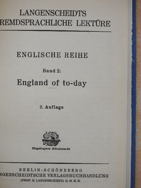 England of to-day [antikvár]