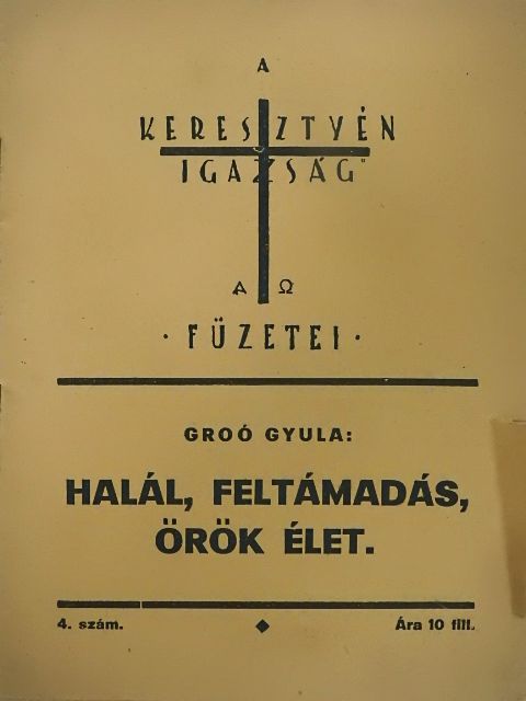 Groó Gyula - Halál, feltámadás, örök élet [antikvár]