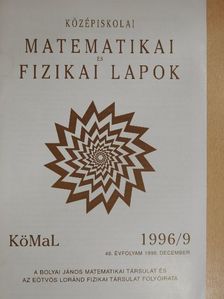 Oláh Vera - Középiskolai Matematikai és Fizikai Lapok 1996. december [antikvár]