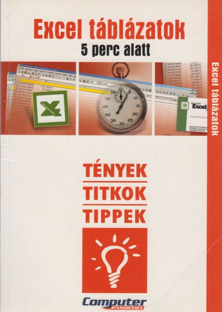 Horváth Annamária - Excel táblázatok 5 perc alatt [antikvár]