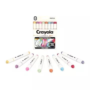 Crayola: Art Markers - Pasztell színű filctollkészlet, 8 db-os