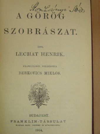 Gobineau - A görög szobrászat/Az antik és a modern művészet/Renaissance-Michelangelo [antikvár]
