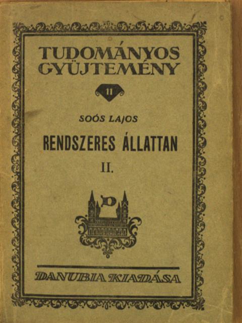 Dr. Soós Lajos - Rendszeres állattan II. [antikvár]