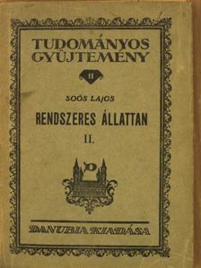 Dr. Soós Lajos - Rendszeres állattan II. [antikvár]