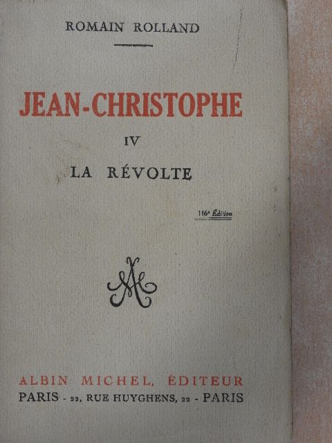 Romain Rolland - Jean-Christophe IV. [antikvár]