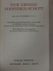 Der Grosse Sonntags-schott [antikvár]