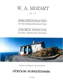 MOZART, W,A, - KIRCHENSONATEN FÜR OBOE, ENGLISCHHORN UND ORGEL PARTITUR UND STIMMEN