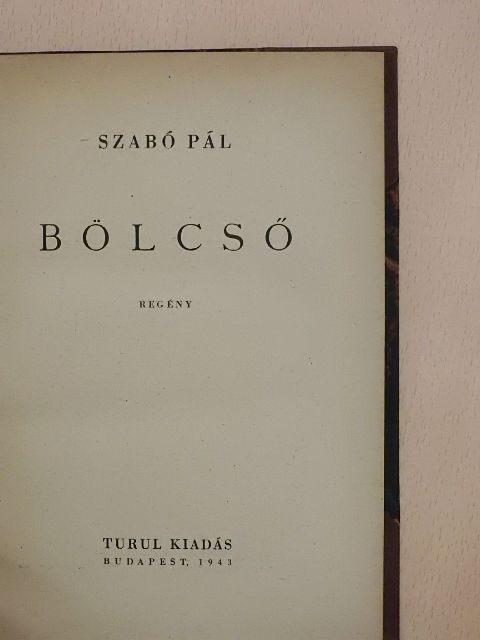 Szabó Pál - Bölcső [antikvár]