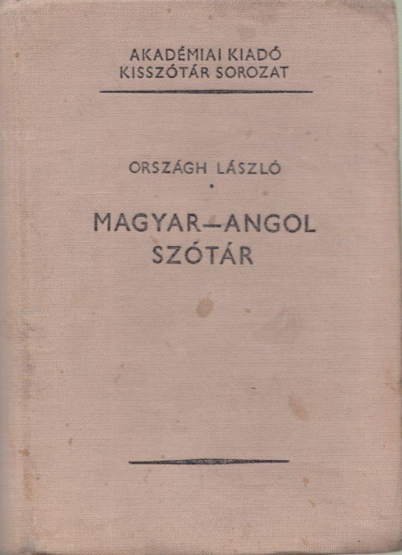 ORSZÁGH LÁSZLÓ - Magyar-angol szótár [antikvár]