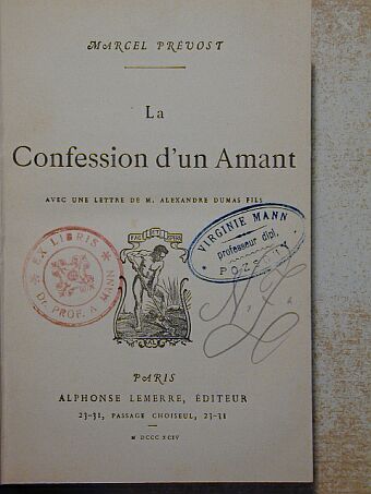 Marcel Prévost - La Confession d'un Amant [antikvár]