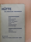A. Brand - Hütte - Des Ingenieurs Taschenbuch Verkehrstechnik B/Vermessungstechnik (töredék) [antikvár]