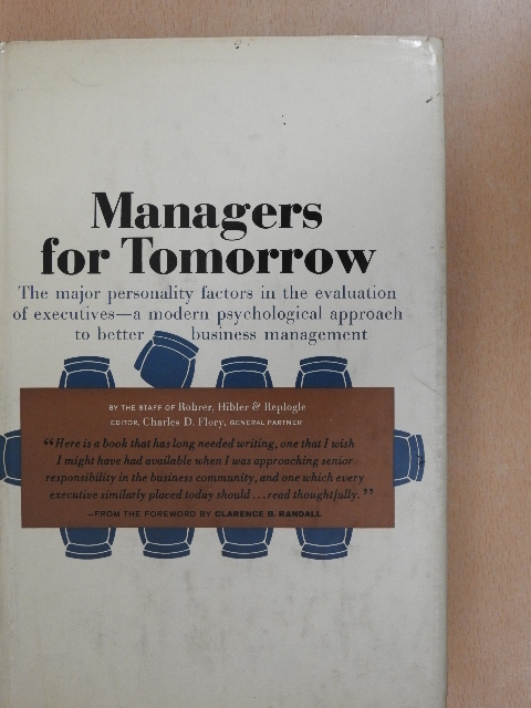 Managers for Tomorrow [antikvár]