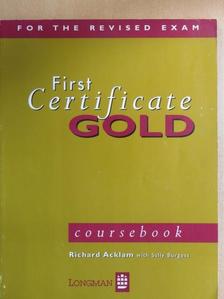 Richard Acklam - First Certificate Gold - Coursebook [antikvár]